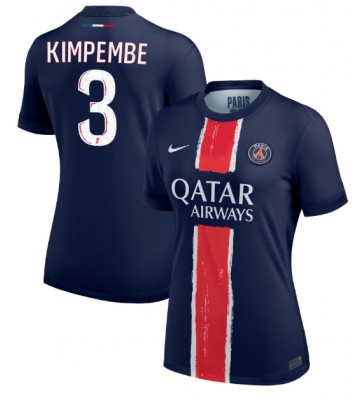 Paris Saint-Germain Presnel Kimpembe #3 Hjemmebanetrøje Dame 2024-25 Kort ærmer